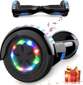 Evercross Hoverboard 6.5 Inch | Flits Wielen | Bluetooth Speaker | LED verlichting | Zwart Chroom