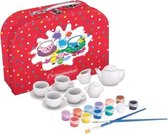 Porseleinen Kinderservies om te Beschilderen  - Imaginarium - Speelgoed Theeservies in Koffer - 11-Delig