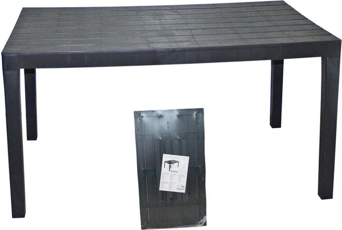 Mismo loungeset met verstelbare rugleuning in antraciet aluminium met