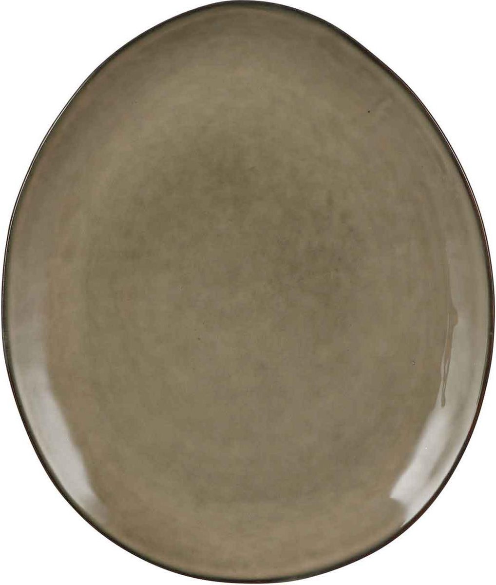 Mica Decorations tabo bord ovaal creme maat in cm: 28,5 x 23,5