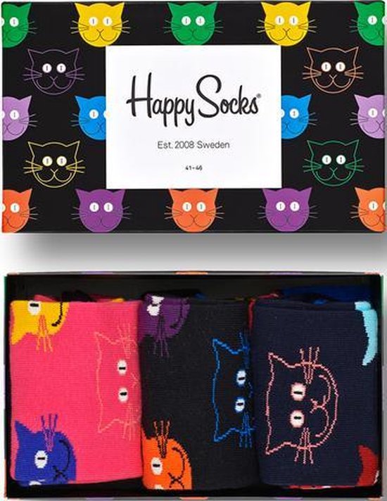 Boîte cadeau chat Happy Socks - Taille 41-46