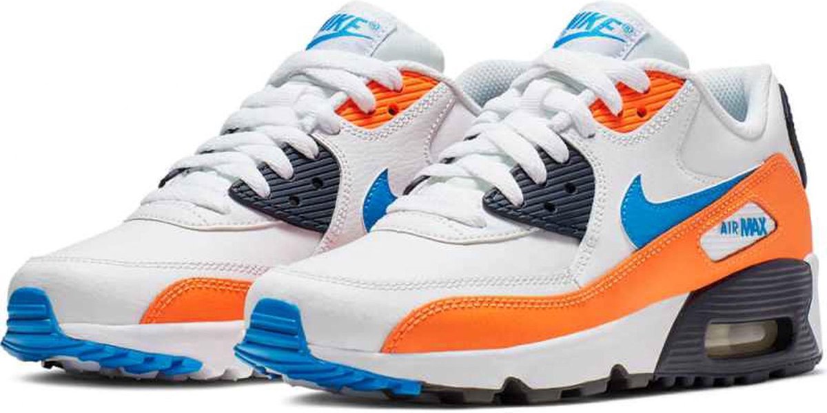 Nike Sneakers - Maat 39 - Unisex - wit/oranje/blauw | bol