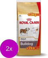 Royal Canin Bulldog Adult - Hondenvoer - 2 x 12+2 kg Bonusbag
