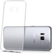 Samsung S8 Plus HD Clear Crystal Ultradunne krasbestendig TPU beschermhoes - Zwart