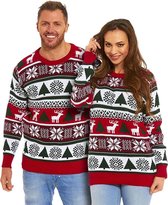 Foute Kersttrui Dames & Heren - Christmas Sweater "Bont & Gezellig" - Kerst trui Mannen & Vrouwen Maat XL