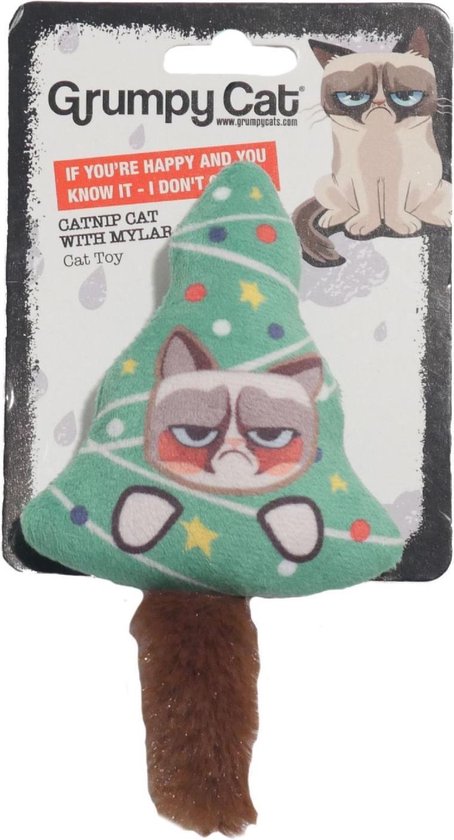 Grumpy Cat Kerst Kerstboom Knuffel - Speeltje met Catnip Kattenkruid voor  Katten -... | bol.com