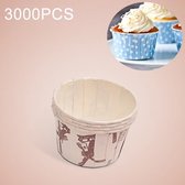 3000 STKS Windmolenpatroon Ronde Lamineercake Cup Muffin Cases Chocolade Cupcake Liner Bakvorm, Afmetingen: 6,8 x 5 x 3,9 cm