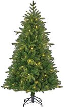 Black Box Trees Brampton Kunstkerstboom Smal met LED Verlichting - H155 cm - Groen