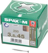 Spax Schroef MDF Verzinkt Torx 3.5 x 45 (200)