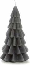 Rustik Lys - Kerstboom kaars - Antraciet - Klein - 12x6,3cm