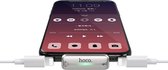 HOCO LS27 iPhone Lightning Duo Adapter - Lightning naar 2x Lightning Splitter - Zilver