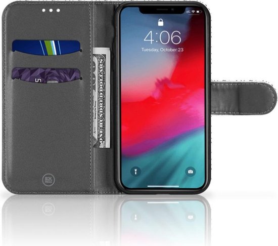 Cuir PU Protection Etui Housse pour Apple iPhone 11 Pro Coque Téléphone Rayures Points