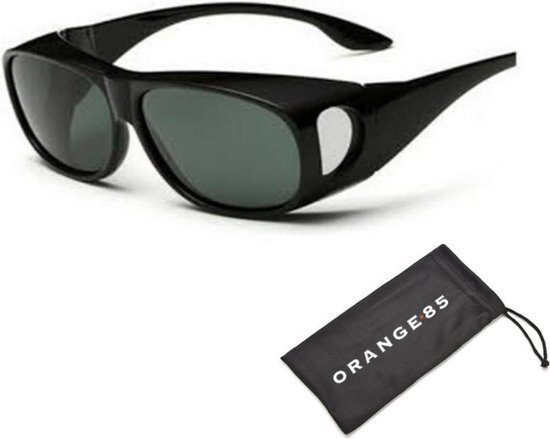 Orange85 - Overzet zonnebril zwart - Over eigen bril - Onesize - Unisex |  bol.com