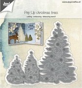 Embossing - Joy!Crafts snij- embos- debosstencil pop-up kerstbomen - 1 stuk