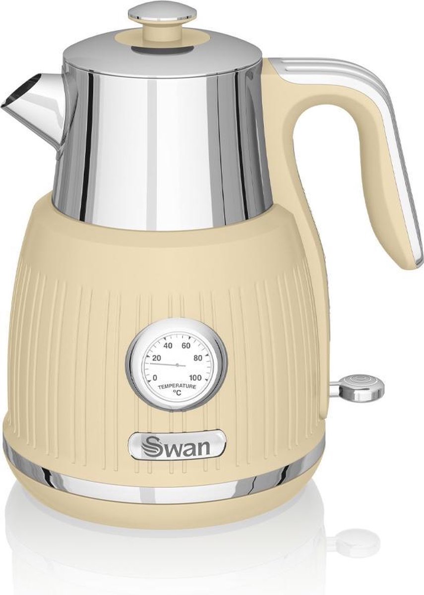 Swan Waterkoker Retro Waterkoker Crème Snoerloos 1.5 L Vintage