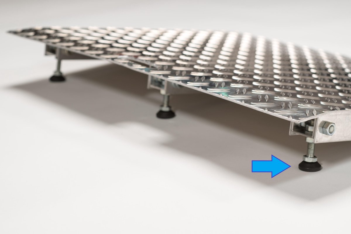 Goedkoopste Verstelbare aluminium drempelhulp 7,5 - 10 cm lengte 72 cm