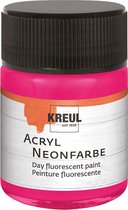 Kreul Neon Roze Acrylverf 50 ml - Fluorescerende watergedragen acrylverf