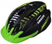 Fietshelm met visor mat zwart groen - Limar 540 Matt black green - Maat L (57-61cm) - 270 g