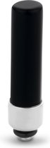 Melano Twisted Gemstone Cilinder steentje - zilverkleurig - dames - 24,5mm - Onyx
