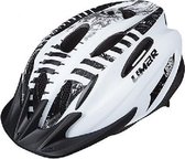 Fietshelm met visor mat wit zwart - Limar 540 matt white black - Maat L (57-61cm) - 270 g