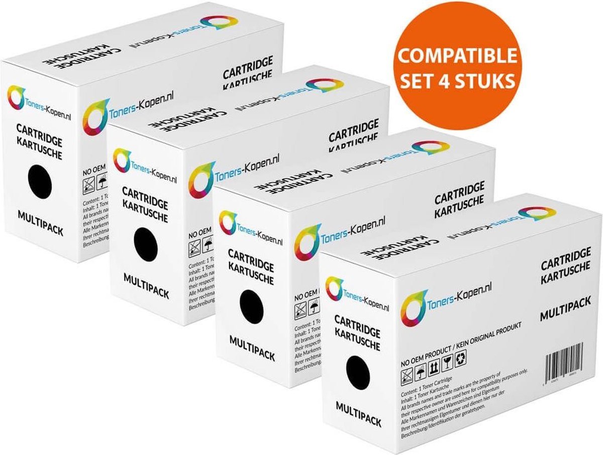 HP CF226A - Toner Zwart 4-pack - 12.400 pagina's totaal - Huismerk Compatible - Geschikt voor HP LaserJet Pro M402 HP LaserJet Pro M402d HP LaserJet Pro M402dn HP LaserJet Pro M402dne HP LaserJet Pro M402dw HP LaserJet Pro M402n