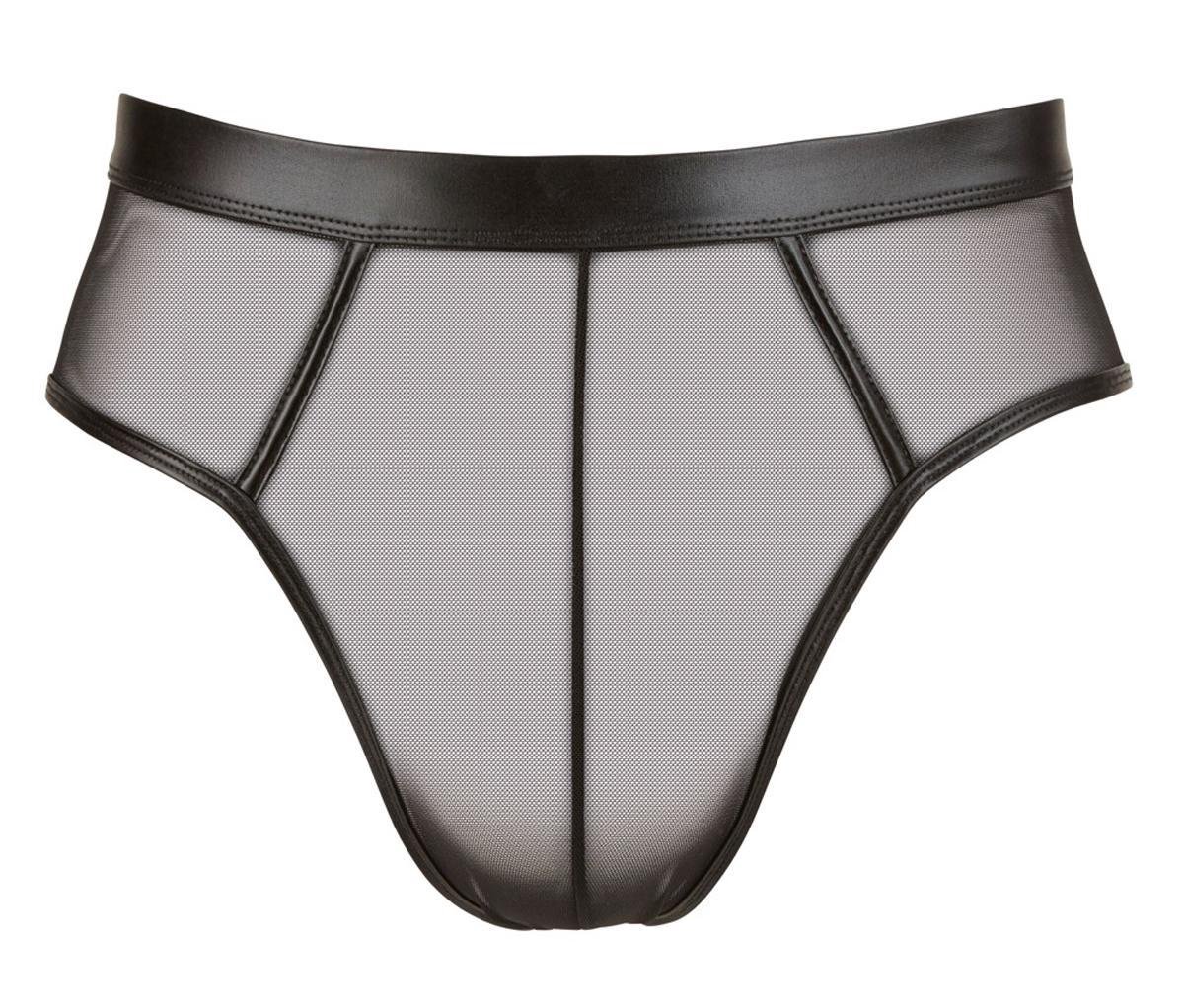 Goedkoopste Wetlook Slip Met Open Achterkant - Zwart