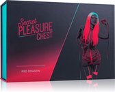 Secret Pleasure Chest Red Dragon – Bondage Sex Toys voor Mannen en Vrouwen – 7-delige BDSM Set – Bondage Set Geschikt voor Beginners – Rood