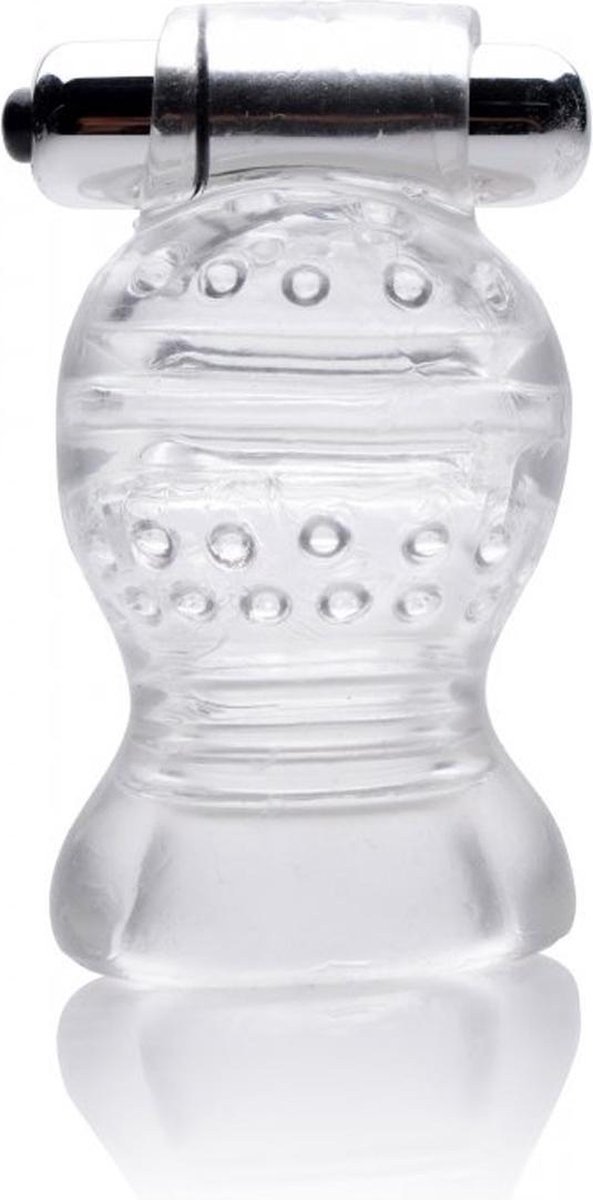 Goedkoopste XR Brands - Master Series - Clear Vibrating Penis Head Teaser