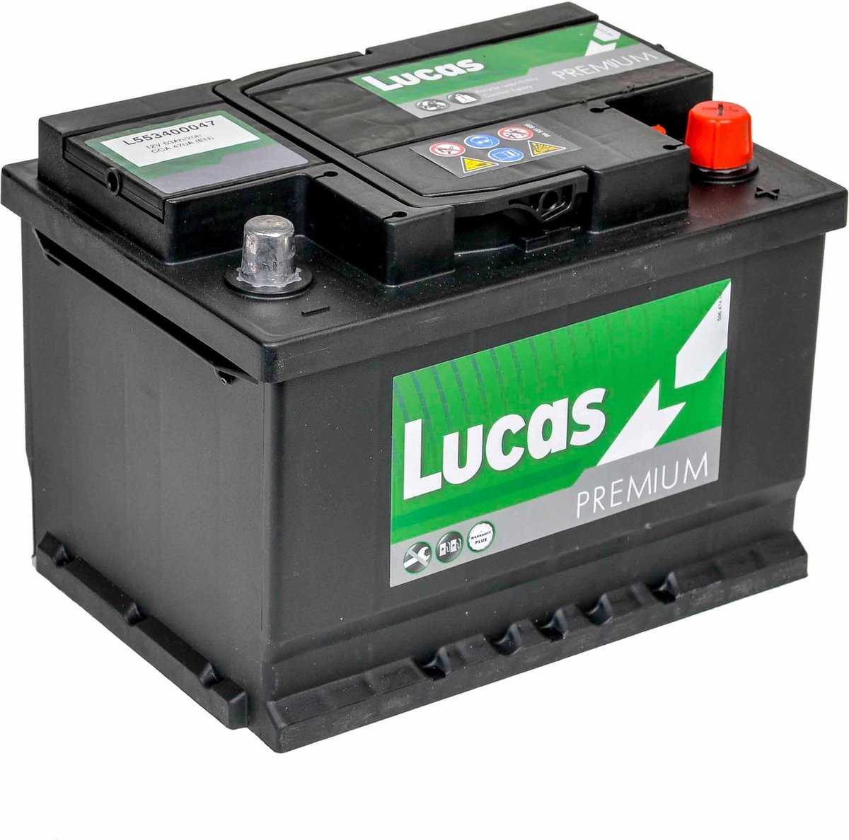 stam uitbarsting Duizeligheid Lucas Premium Auto Accu | 12V 53AH 470 CCA | + Pool Rechts / - Pool Links  |... | bol.com