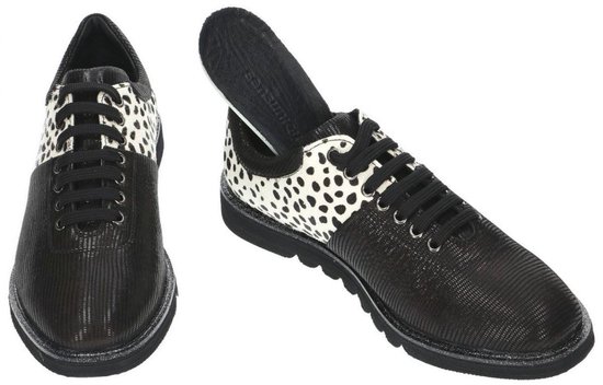 juni kwaliteit Versterken Sensunique -Dames - zwart/wit - lage gesloten schoenen - maat 37 | bol.com