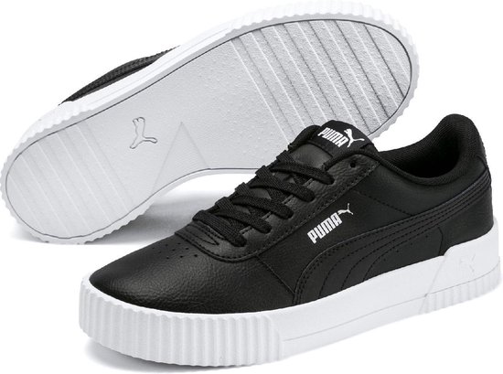 PUMA Carina L Sneakers Dames - Puma Black-Puma White-Puma Silver - Maat 37  | Bestel nu!
