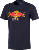 PUMA Red Bull Racing Double Bull Tee Heren Sportshirt - NIGHT SKY - Maat M