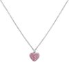 foto van Little Miss Fabulous - Stalen kinderketting hart met light pink kristal