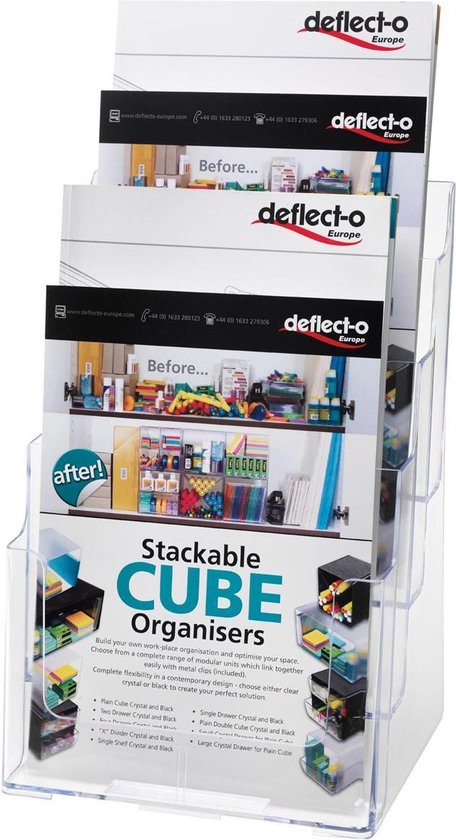 Deflecto folderhouder ft A4 | 4 opbergvakken