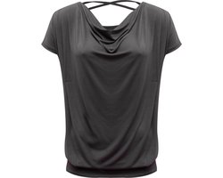 Yoga shirt vloeiende batwing "ala" - stonehenge XL Loungewear shirt YOGISTAR