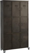 J-Line Opbergkast op Wielen 200 x 112 x 43