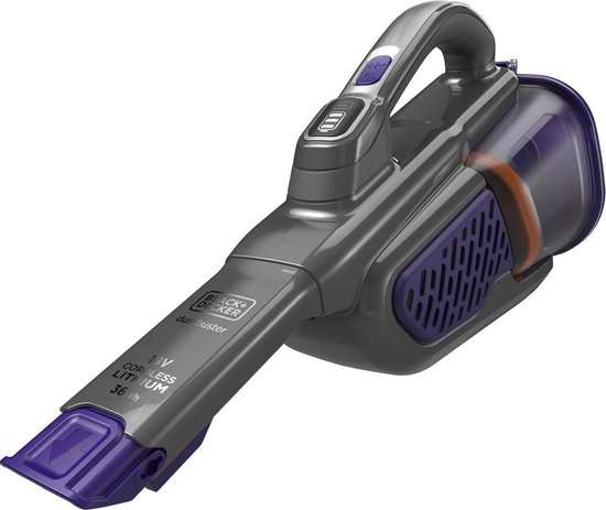 BLACK+DECKER BHHV520BFP-QW Kruimeldief - pet versie - 18V - 700ml opvangbak - inclusief laadstation