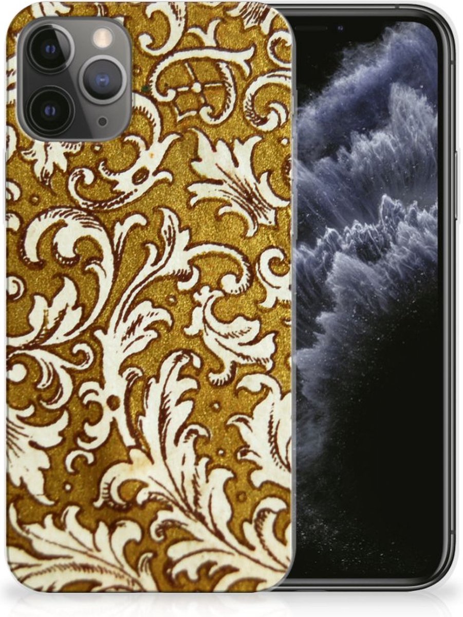 Siliconen Hoesje Apple iPhone 11 Pro Barok Goud