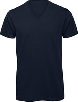 Senvi V-hals T-shirt 5 Pack 100% Katoen (Biologisch) Blauw - L