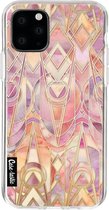 Casetastic Apple iPhone 11 Pro Hoesje - Softcover Hoesje met Design - Coral and Amethyst Art Print