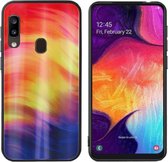 BackCover Aurora Glass voor Samsung A20E Paars
