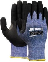 M-Safe 14-810 Dyneema Cut 5 handschoen XXL/11 M-Safe - Blauw/zwart - Nitril/nylon - Gebreid manchet - EN 388