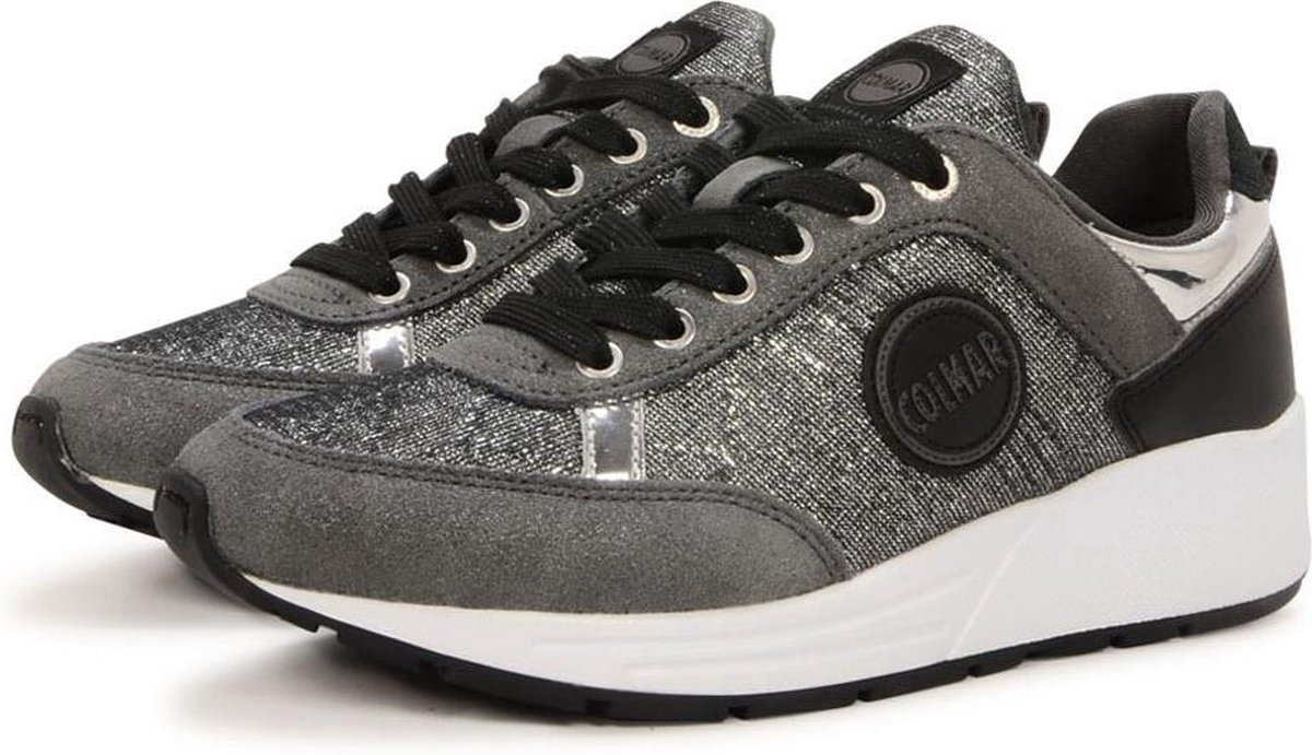 Colmar Travis Punk 140 Zilveren Sneaker Damesschoenen