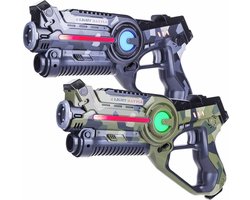 Light Battle Active Camo Lasergame Laserguns - Groen/Grijs - 2 Laser game pistolen set