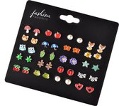 Fashion Favorite Stud Oorbellen | Multi | Bijoux | Set 20 Paar