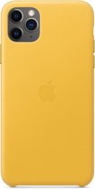 Apple Leren Hoesje voor iPhone 11 Pro Max - Lemon