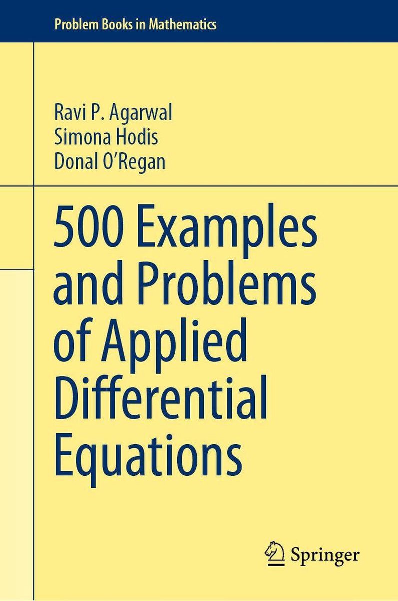 Omslag van Mathematics and Statistics (R0) - 500 Examples and Problems of Applied Differential Equations