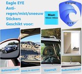 EagleEye -Anti regen Buitenspiegel folie- Anti mist, zicht en weerspiegeling voor Auto’s, Motoren, Vrachtwagens - Binnenspiegelsfolie-Anti vocht autofolie- Regenafstotend 165-140mm