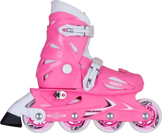 Roller Roces Orlando III - Taille 36-40 - Fille - rose / blanc