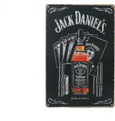 Retro Wandbord – Jack Daniels bord – Whiskey liefhebber - Mannen cadeau - Vintage bord - Muur Decoratie - Metalen bord - Emaille Reclame bord - Wandborden - Mancave Decoratie - Garage - Bar -